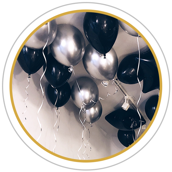 Ballon en aluminium en forme de boule disco pour fête d'anniversaire/soirée  de danse, gonflage à l'hélium compris, 15 po