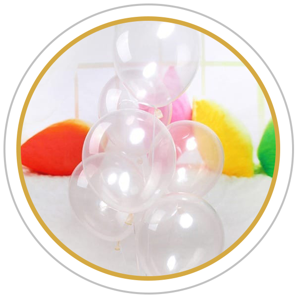 Transparent balloons