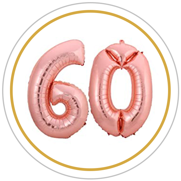 60 years birthday decorations