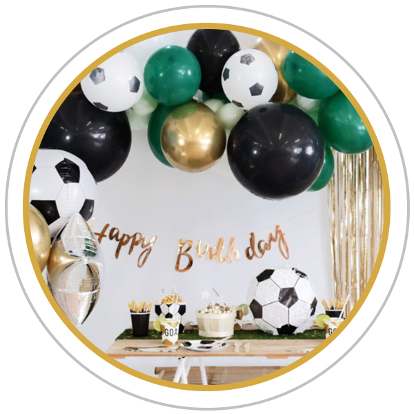 Fodbold fødselsdag dekoration