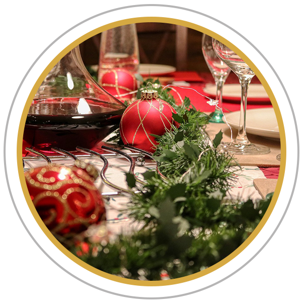 Tischläufer und Tischdecken für Weihnachten