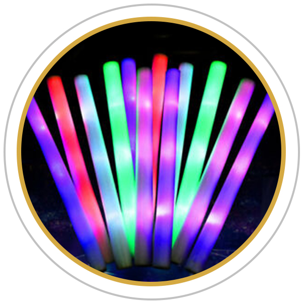 LED-Leuchtstäbe im Sparklers Club