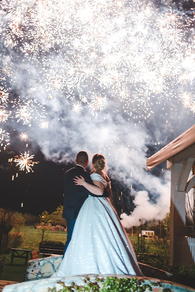 Feux d’artifice pour mariage