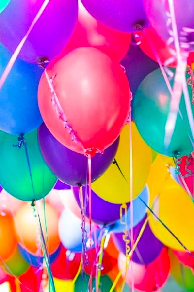 Ballons d'anniversaire à hélium