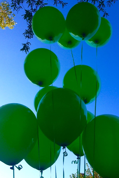 Ballons verts
