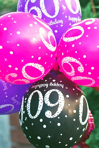 Ballons 60 ans
