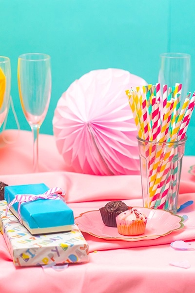 Décorations pour table d'anniversaire