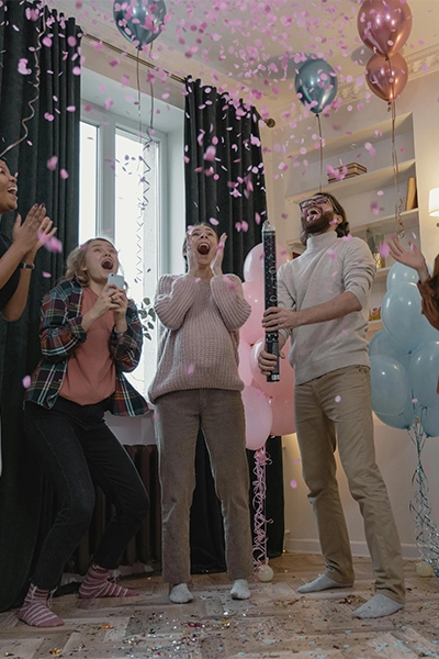 Confettis Gender Reveal Party
