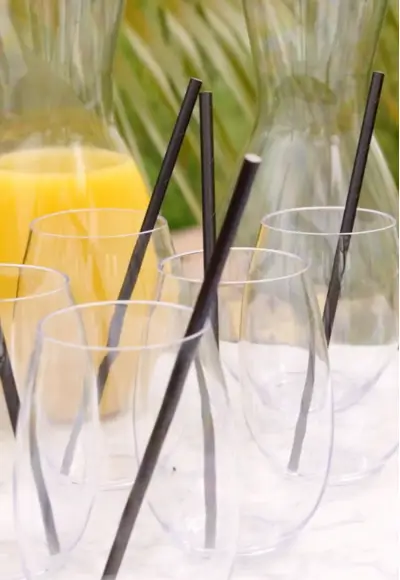 Verres à eau incassables