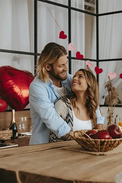 Décorations de table Saint-Valentin