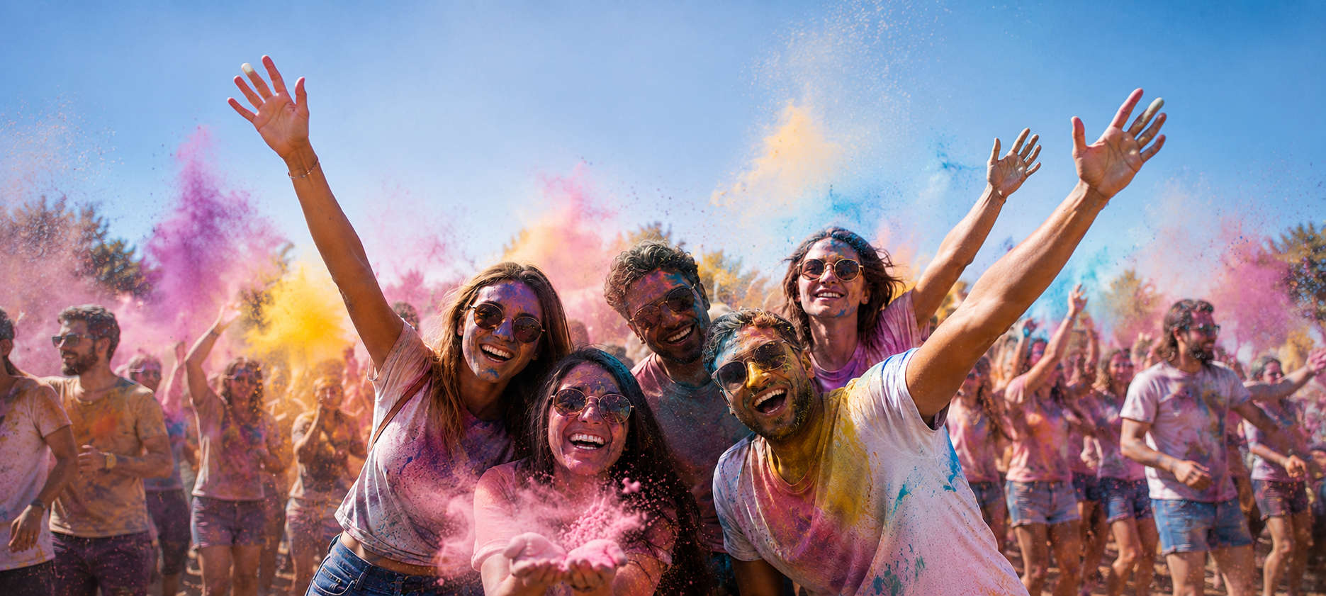 Sachets de poudre Holi