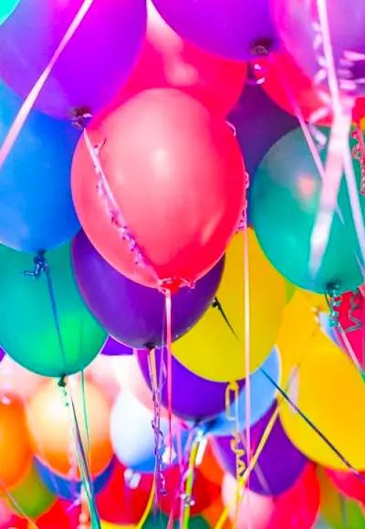 Ballons d&#39;anniversaire à hélium