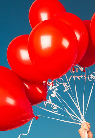 Ballons rouges