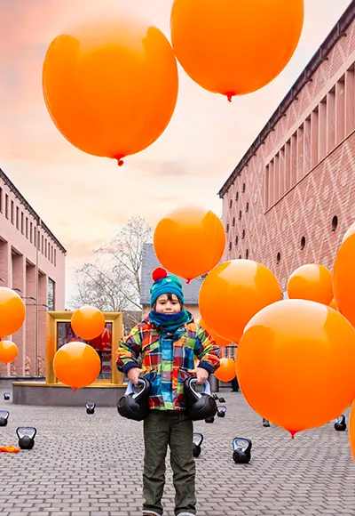 Ballons oranges