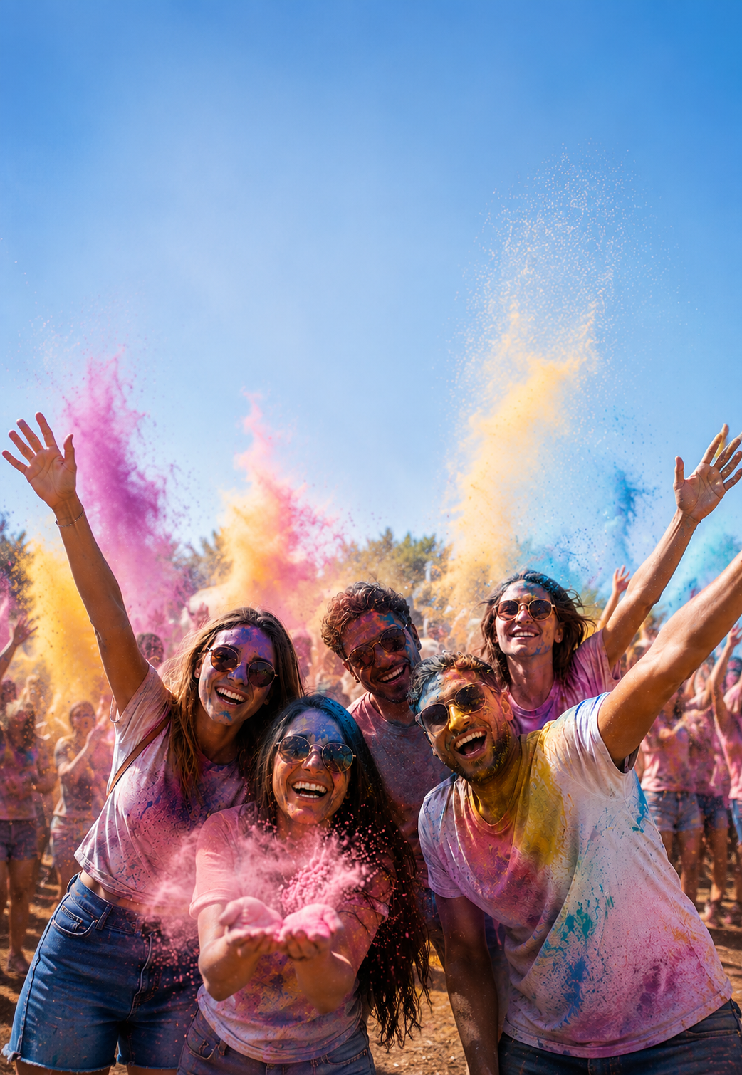 Sachets de poudre Holi