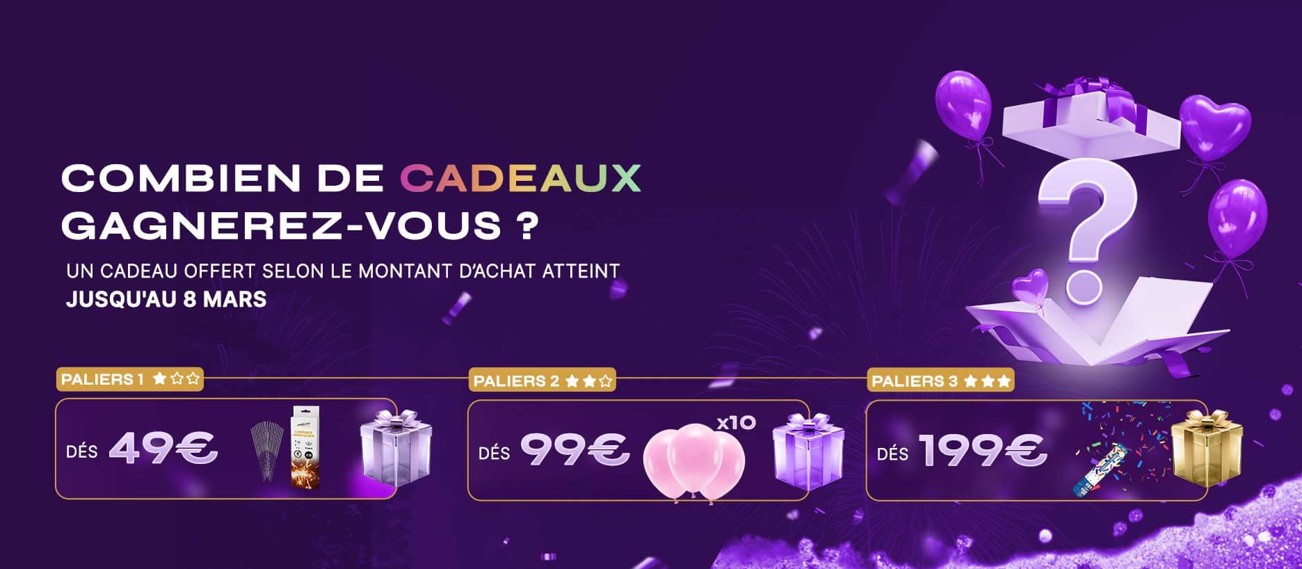 opérations cadeaux dès 49euros