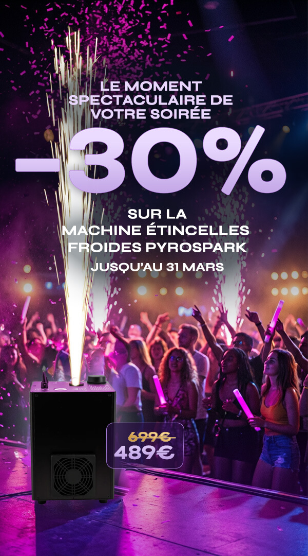 machine étincelles froides -30