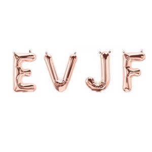 Balloons letters EVJF Rose Gold