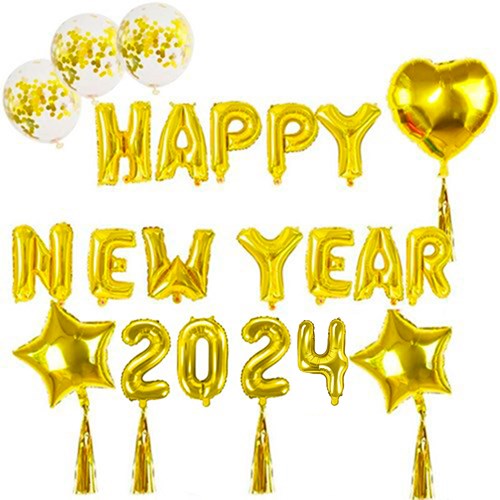 HAPPY NEW YEAR gold kit (35 pieces)
