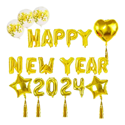 HAPPY NEW YEAR gold kit (35 pieces)