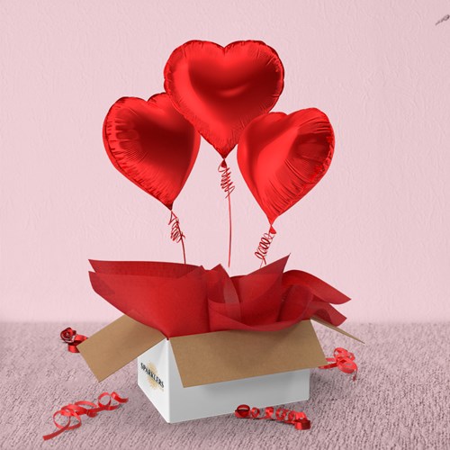 BOX SURPRISE 3 BALLONS COEURS : Packs de décorations Saint-Valentin -  Sparklers Club