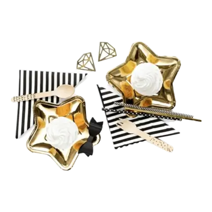 CONFEZIONE DI PIASTRE A STELLA D'ORO