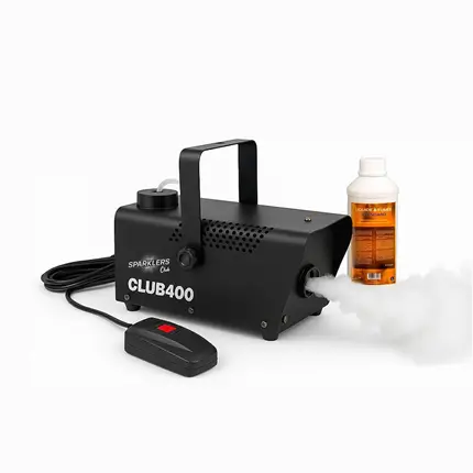 SPARKLERS CLUB® F400 FOG MACHINE WITH LIQUID