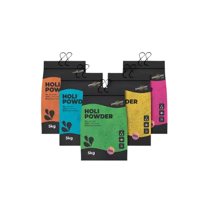 PACK of 5 x 5kg bags of HOLI powder