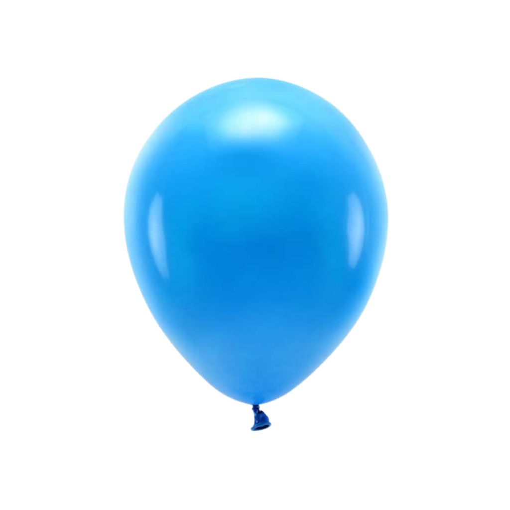 Lot de 100 Ballons de Baudruche Biodégradable Bleus