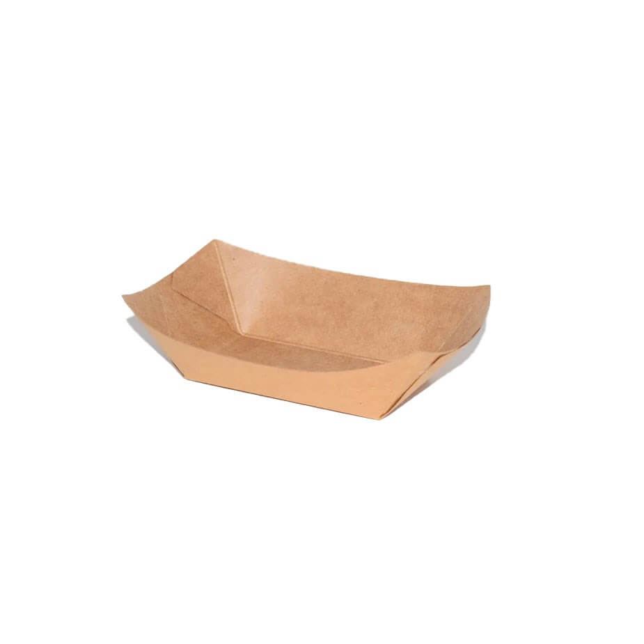 Barquette en carton Kraft - 135x103x35mm - 50 Unités