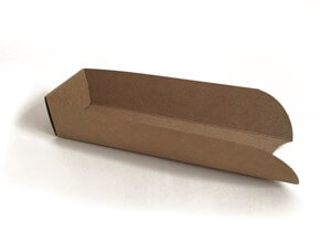 Pelle à Hot-Dog en Carton Kraft - 175x50x34mm - 50 Unités