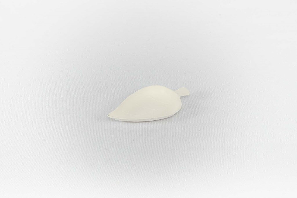 Saucière Feuille en Canne à Sucre Blanc - 8cm - 50 Unités