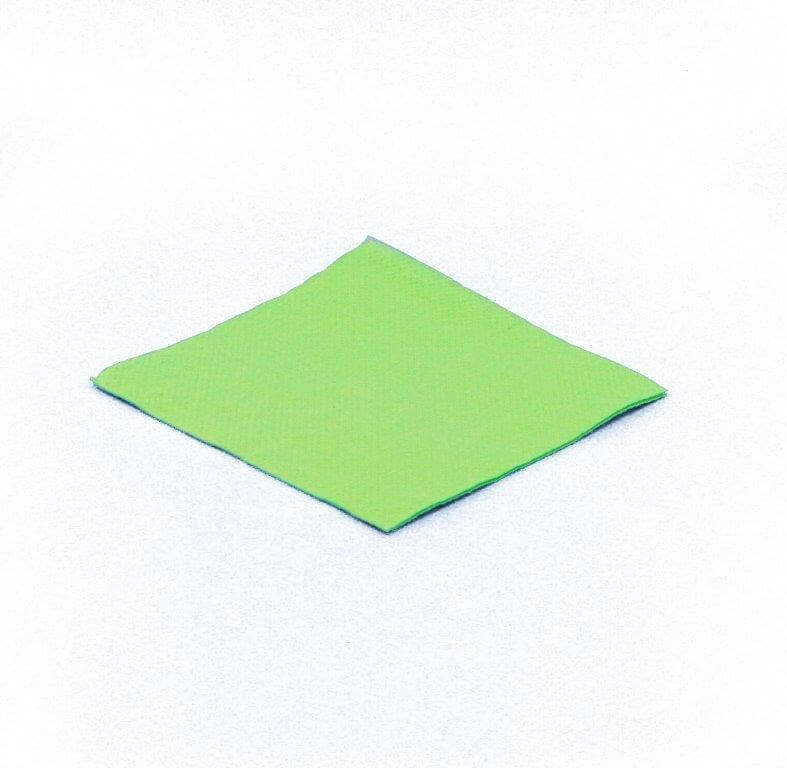 Serviette Micro Point Vert - 20x20cm - 100 Unités