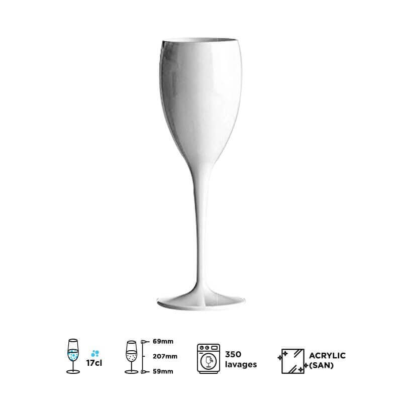 FLUTE CHAMPAGNE - BLANCHE - 17CL