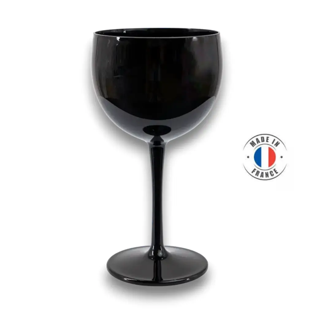 verre piscine incassable noir 40cl