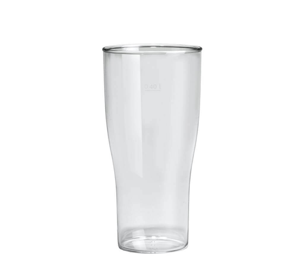 Verre à bière transparent incassable 50cl