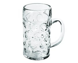 CHOPE A BIERE GEANTE DESIGN TRANSPARENTE - 100CL