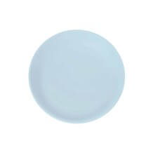 ASSIETTE PLATE INCASSABLE - BLEU CLAIR - Ø 21CM