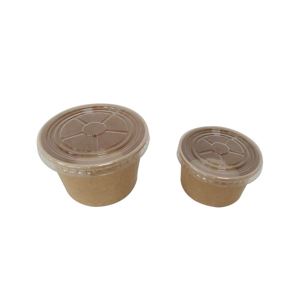 Couvercle Plat pour Pot en PET 18/24cl (6/8oz) - 50 Unités