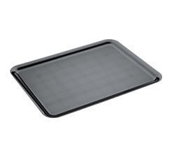 PLATEAU RECTANGULAIRE - NOIR - 50x37CM - POLYSTRYENE 