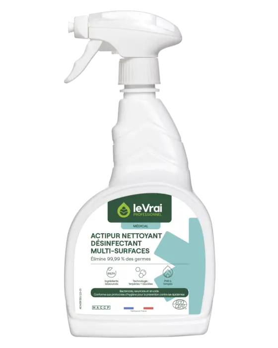 Détergent/Désinfectant Multi-surfaces Actipur Enzypin 750ml