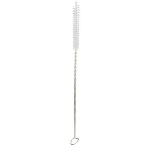 PAILLE EN INOX ARGENT -  21,5CM /ø6MM - 12 UNITÉS