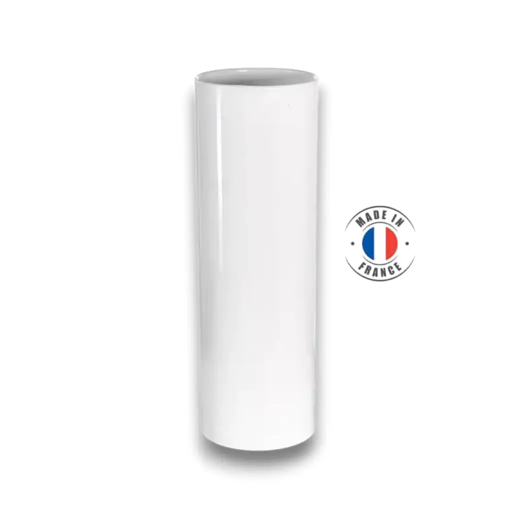 verre tube incassable blanc 22 cl