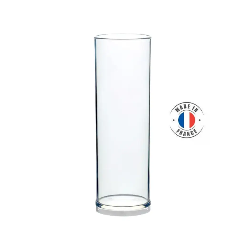 verre tube incassable transparent 22 cl