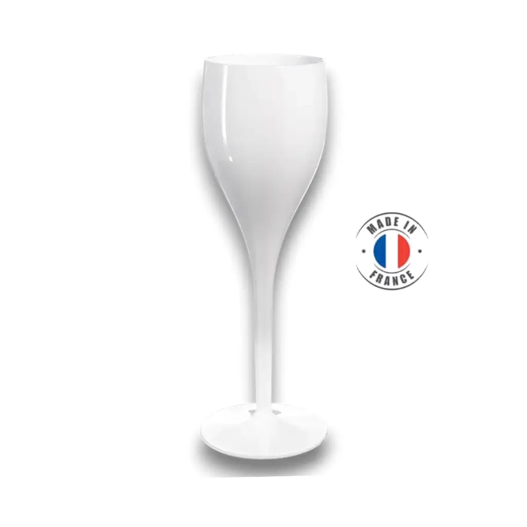 flute a champagne incassable blanche 12cl
