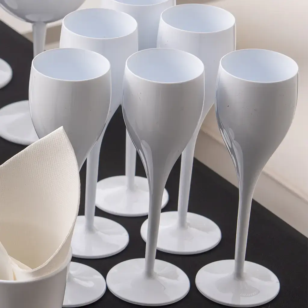 flute a champagne incassable blanche 12cl