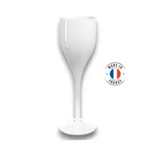Flute à Champagne Blanche 12cl