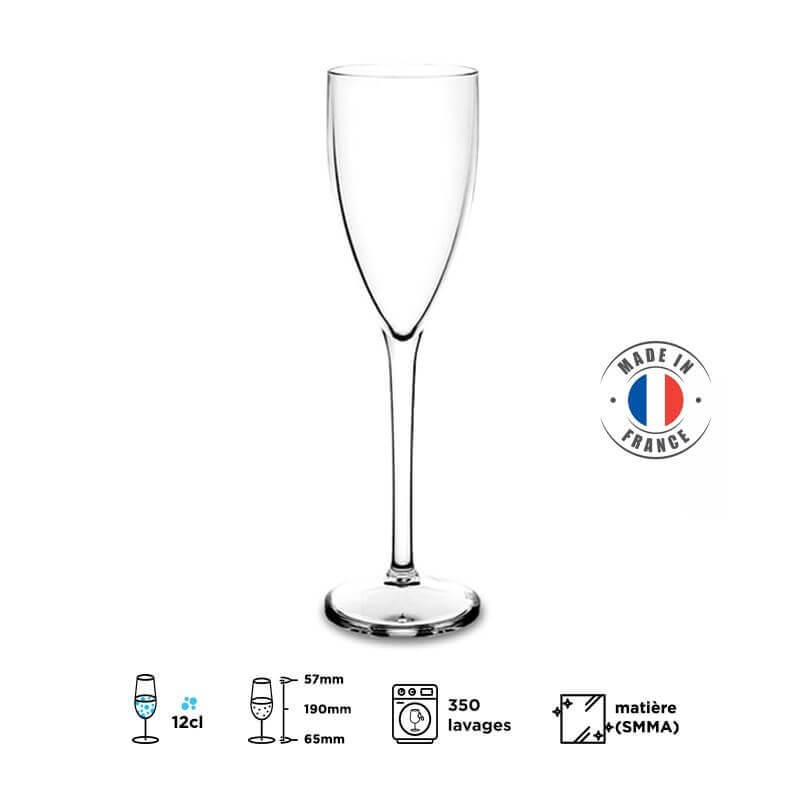 Flute à Champagne Transparente 12cl