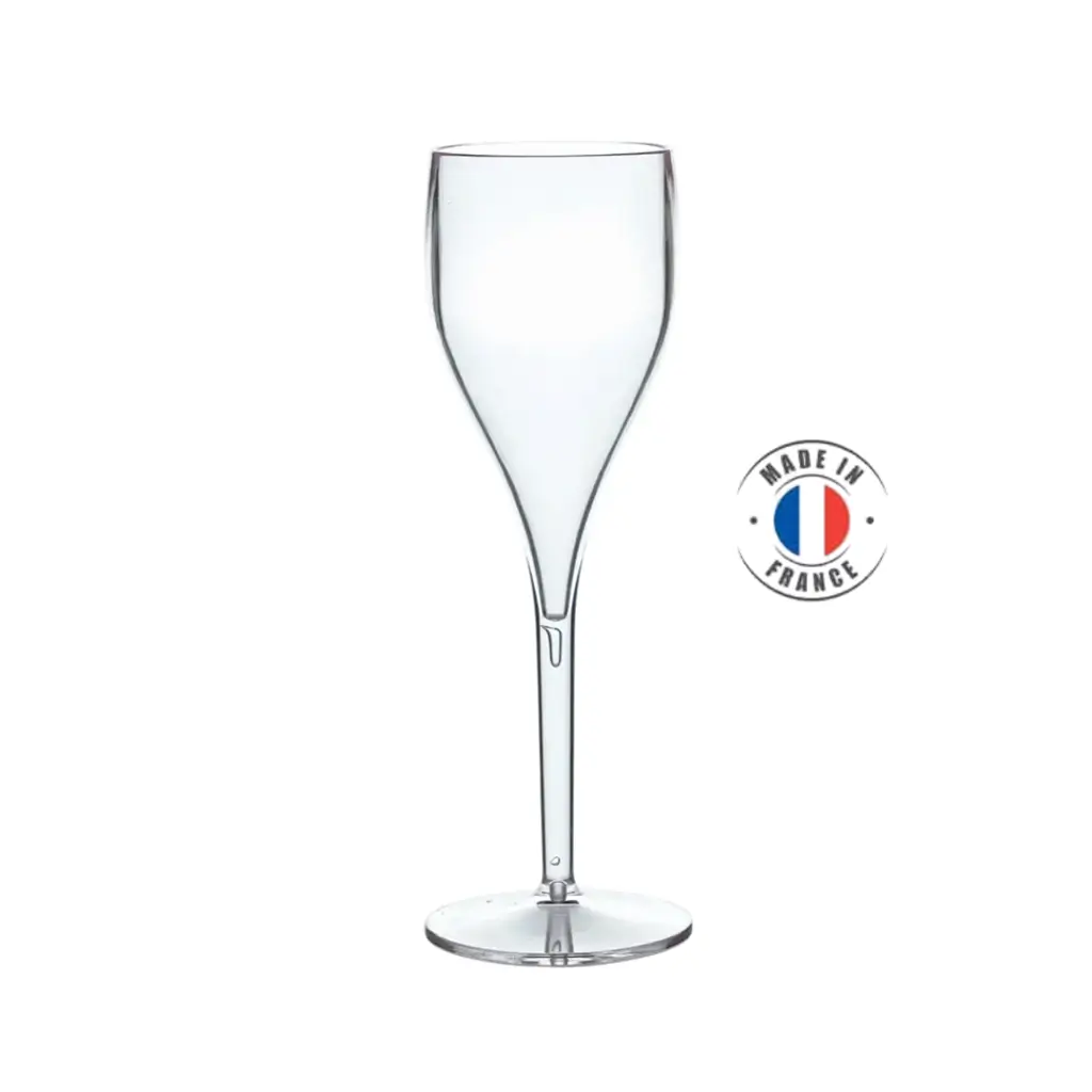 flute a champagne incassable transparente 12cl