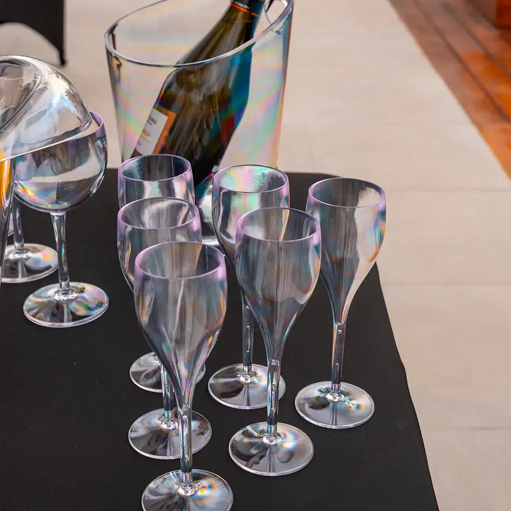 flute a champagne incassable transparente 12cl